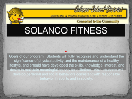 SOLANCO FITNESS - Solanco School District Moodle