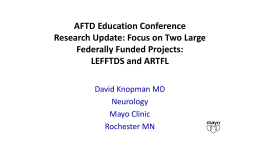 Research Advances, ARTFL/LEFFTDS