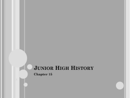 Junior High History - Meile