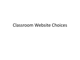 Web Options - ACPS Teacher Blogs