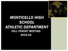 Athlete - Monticello High School