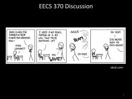 EECS 370 Discussion