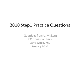2010 Step1 Practice Questions2