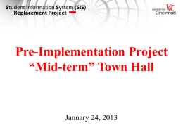 Jan. 24, 2013, Town Hall presentation
