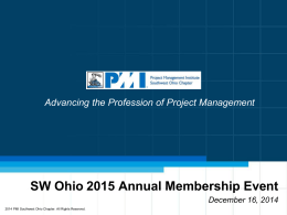 Advancing the Profession of Project Management