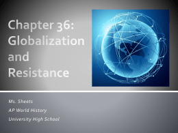 Chapter 36 - UHS AP World History Class