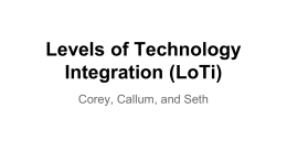 Levels of Technology Integration (LoTi)