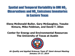 Spatial and temporal variability in OMI NO2 observations and NOx