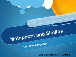 Metaphors and Similes