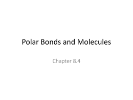 Polar Bonds and Molecules