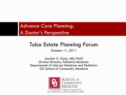 Advance Care Planning: A Doctor*s Perspective