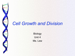 6-Cell growth and Division 15-16