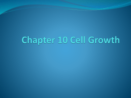 Cell Growth Chapter 10 PPT - District 196 e