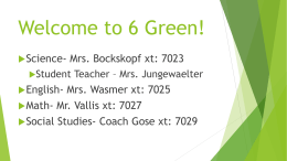 Welcome to 6 Green!
