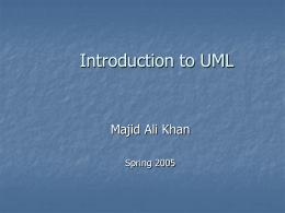 Intro to UML