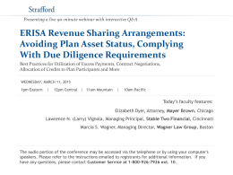ERISA Revenue Sharing Arrangements