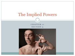 The Implied Powers
