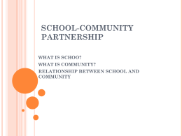 school-community partnership - The State University of Zanzibar
