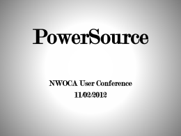 PowerSource - NWOCA Wiki