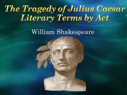 Julius Caesar Literary Terms PowerPoint