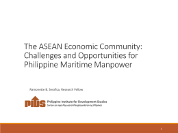The ASEAN Economic Community: Challenges and