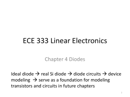 ECE 333 Linear Electronics