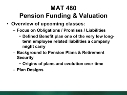 Pension Benefits - Department of Mathematics | Illinois State University