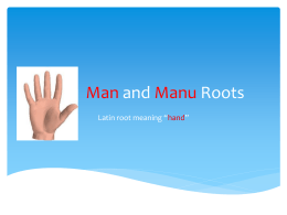 Man and Manu Roots powerpoint game
