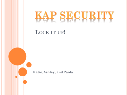 1.3.3 Example KAP Security