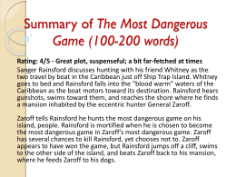 Summary of The Most Dangerous Game (100