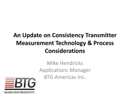 An Update on Consistency Transmitter Measurement