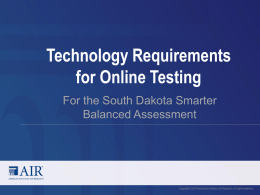 - South Dakota Smarter Balanced Assessment Portal