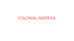 COLONIAL AMERICA
