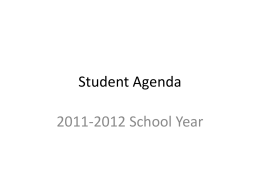Student Agenda - Pickaway-Ross - Pickaway