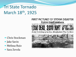 Tri State Tornadoe March 18th, 1925