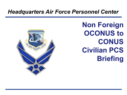 AFPC CC Approved Template - Air Force Civilian Service