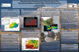 Mountain Flash Flooding and Its Impacts Across the Blacksburg