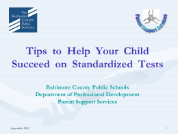 Tips to Help Boost Performance on Tests
