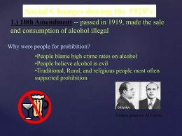 1920s Social Changes - Mrs. Gilbert`s Site