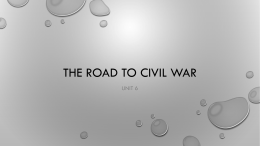The Road to Civil War