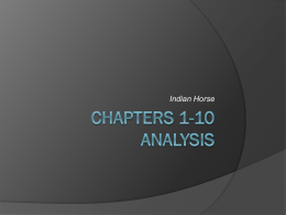 Chapters 1-10 Analysis
