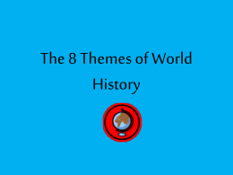 The 8 Themes of World History