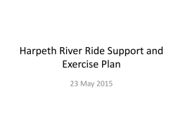 Harpeth River Ride Support and Exercise Plan