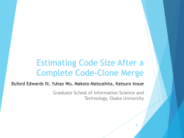 Estimating Code Size After a Complete Code