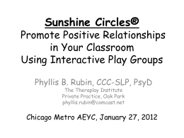 Sunshine Circles® Promote Positive
