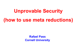 Meta-reductions I