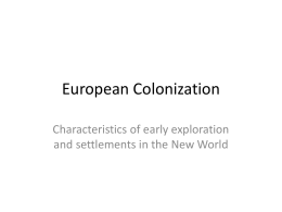 European Colonization fall 2011