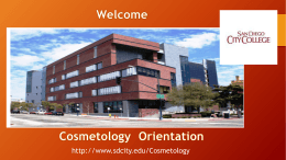 Cosmetology Orientation - San Diego City College