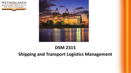 DSM 2315 Shipping and Transport Logistics