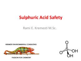Sulfuric Acid Safety